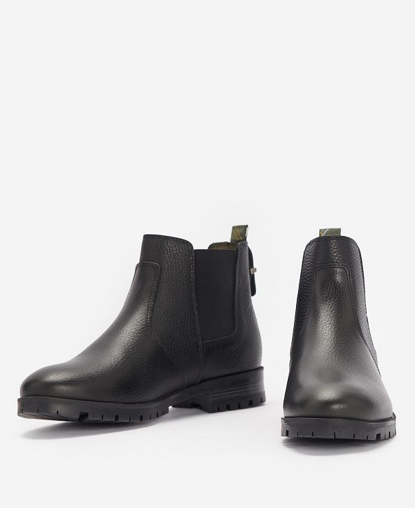 Barbour Nina Chelsea Boots Black | BABO89858