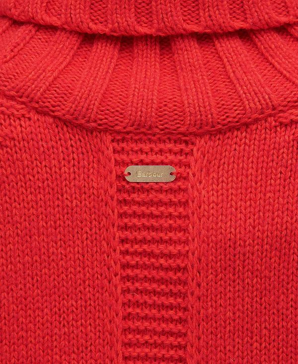 Barbour Norma Knitted Jumper Blaze Red | BABO89676