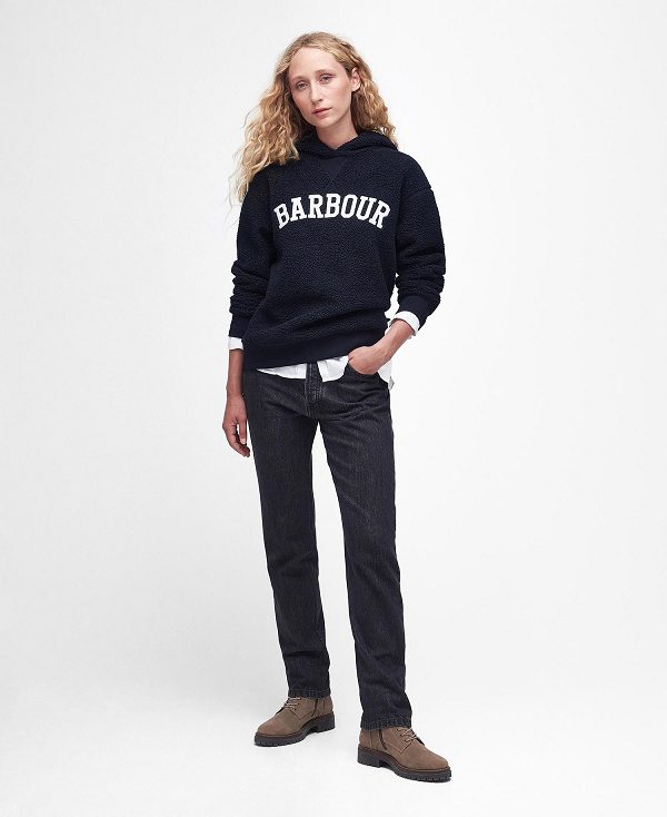 Barbour Northumberland Fleece Hoodie Classic Navy | BABO89790