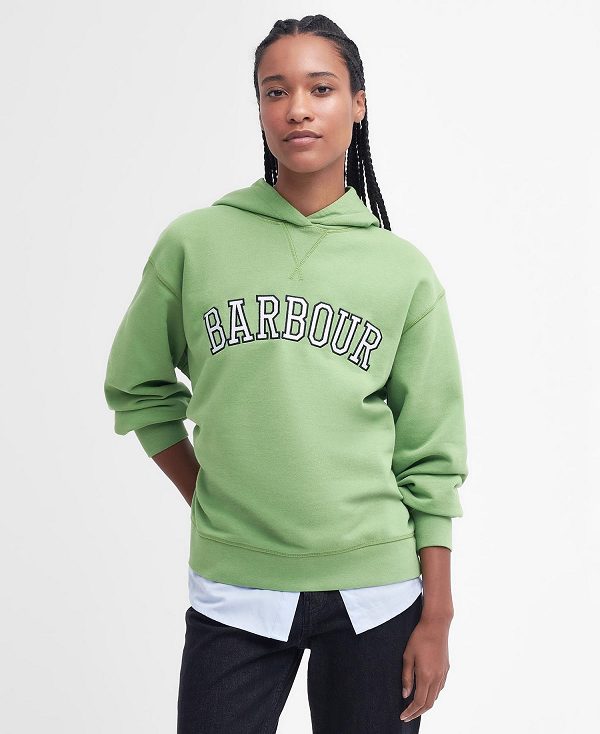 Barbour Northumberland Hoodie Green | BABO89794