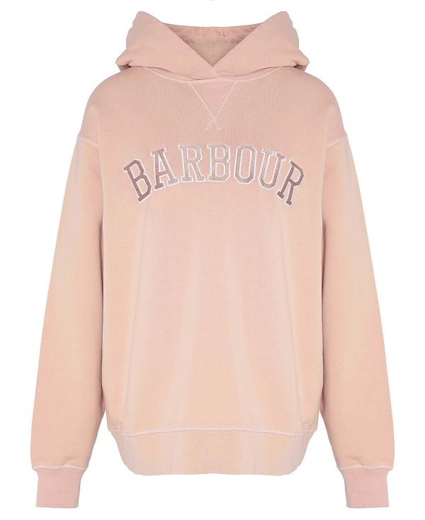 Barbour Northumberland Hoodie Mahogany Rose | BABO89811