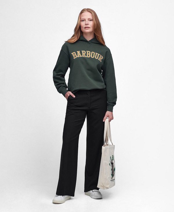 Barbour Northumberland Hoodie Nephrite Green | BABO89787