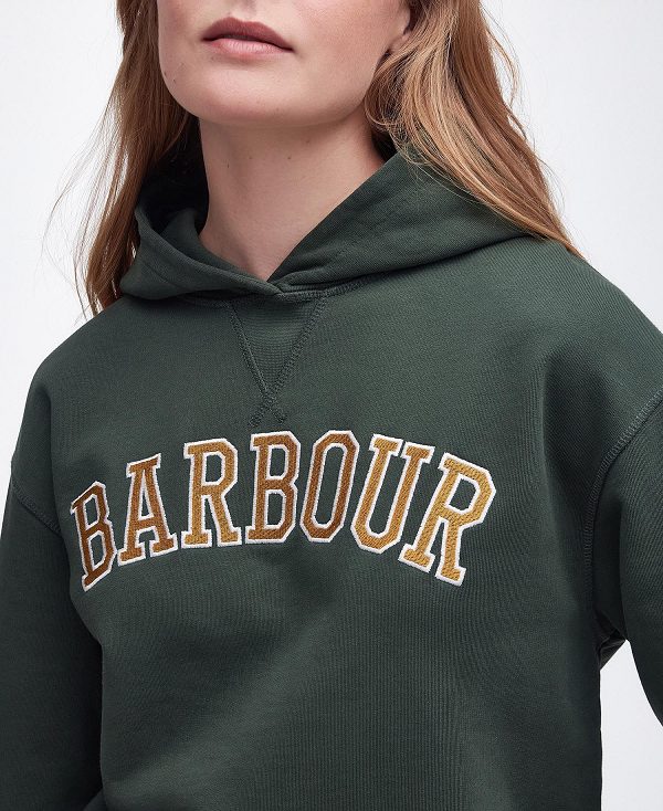 Barbour Northumberland Hoodie Nephrite Green | BABO89787