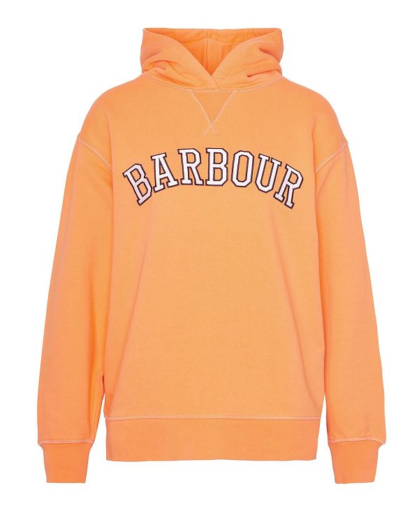 Barbour Northumberland Hoodie Orange | BABO89793