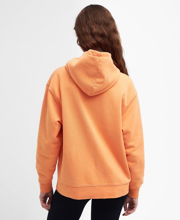 Barbour Northumberland Hoodie Orange | BABO89793