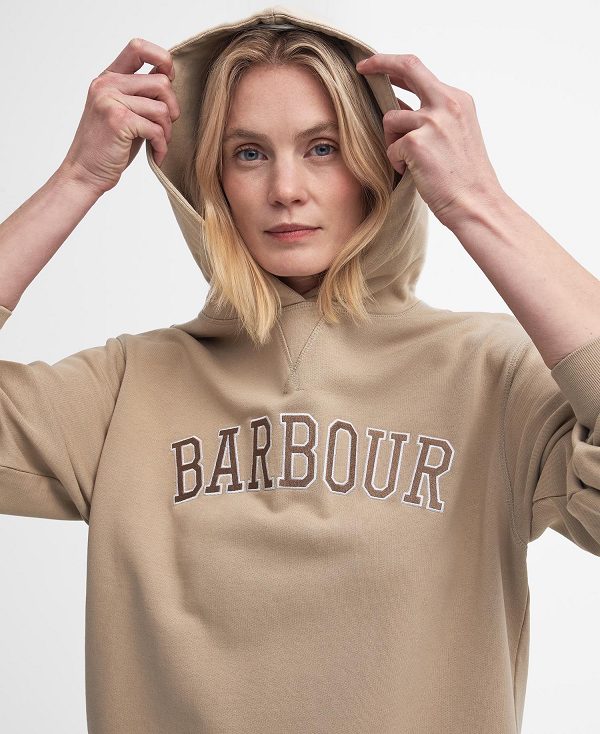 Barbour Northumberland Hoodie White Pepper | BABO89809