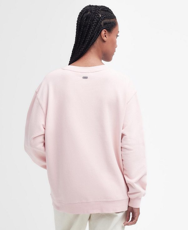 Barbour Northumberland Sweatshirt Shell Pink | BABO89690