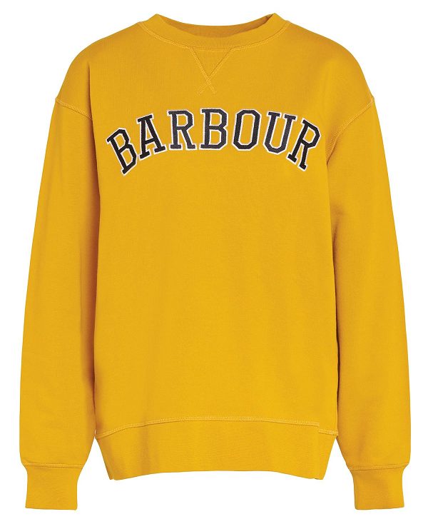 Barbour Northumberland Sweatshirt Yellow | BABO89686