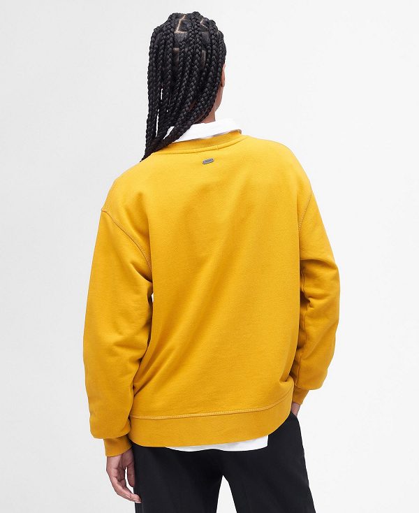 Barbour Northumberland Sweatshirt Yellow | BABO89686