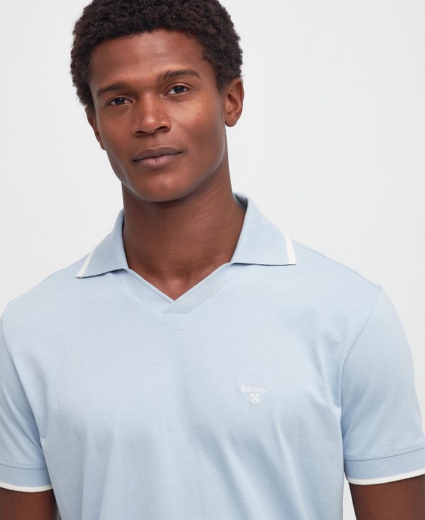 Barbour Northwood Polo Shirt Niagara Mist | BABO88208