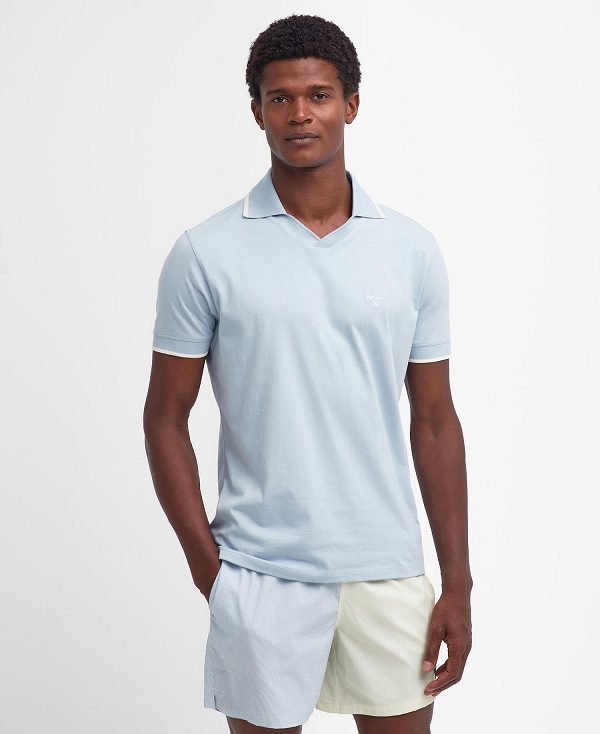 Barbour Northwood Polo Shirt Niagara Mist | BABO88208