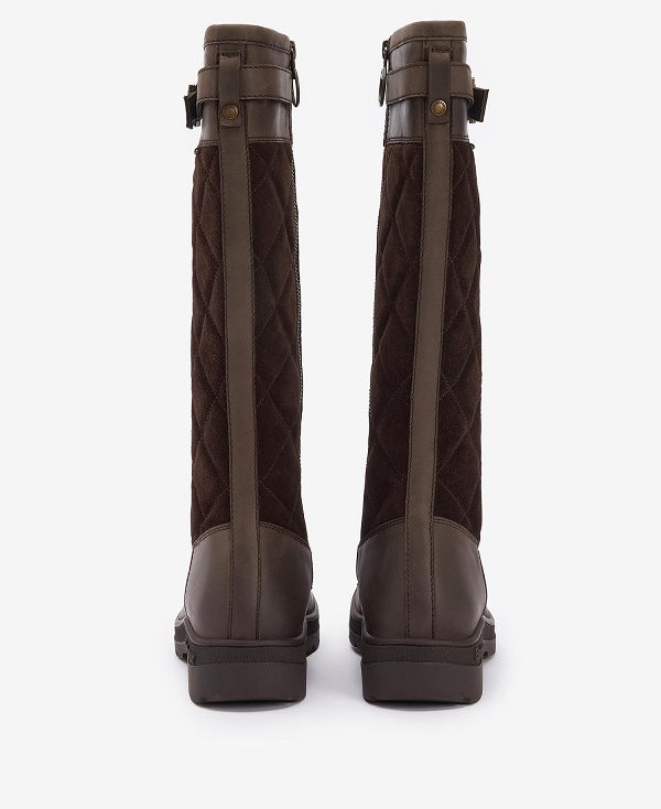 Barbour Oak Knee-high Boots Classic Brown | BABO89873