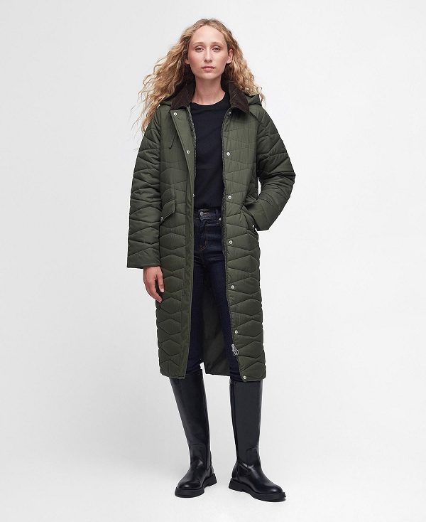 Barbour Oakfield Quilted Jacket Olive | BABO89281