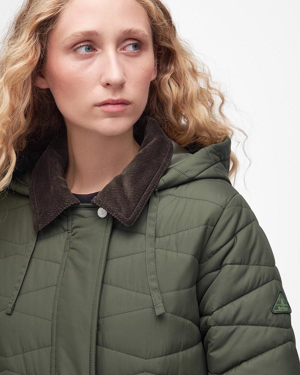 Barbour Oakfield Quilted Jacket Olive | BABO89281