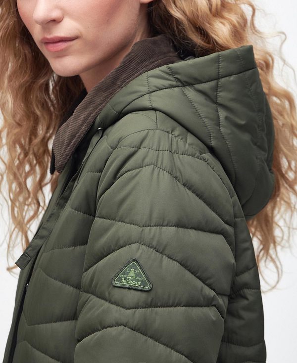 Barbour Oakfield Quilted Jacket Olive | BABO89281