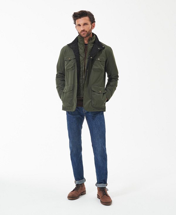 Barbour Ogston Waterproof Jacket Green | BABO87416