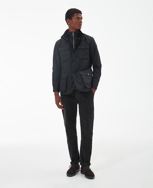 Barbour Ogston Wax Jacket Black | BABO87225