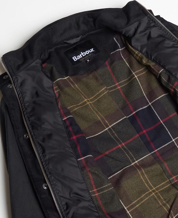 Barbour Ogston Wax Jacket Black | BABO87225