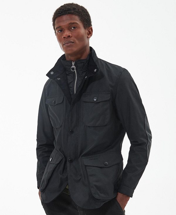 Barbour Ogston Wax Jacket Black | BABO87225