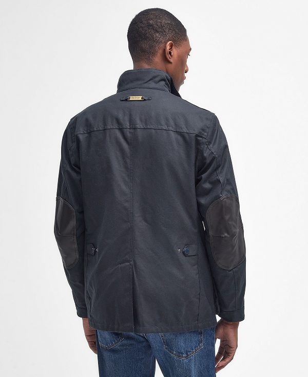 Barbour Ogston Wax Jacket Navy | BABO87240