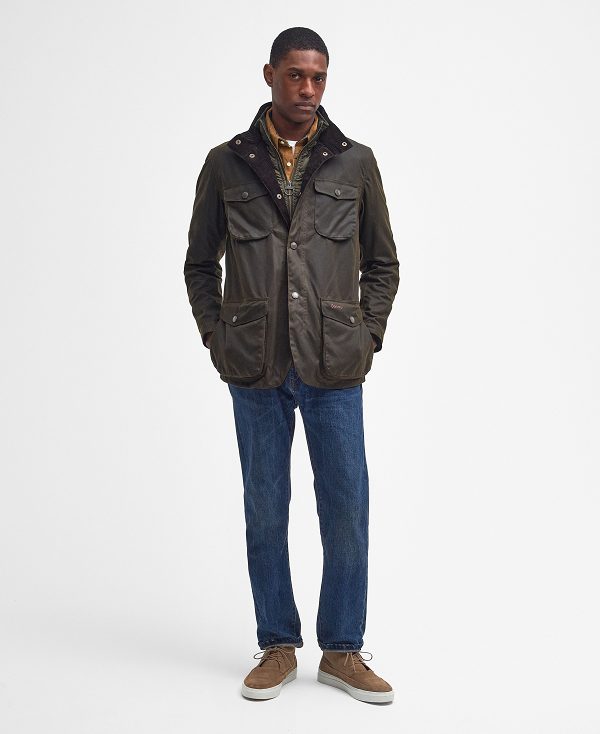 Barbour Ogston Wax Jacket Olive | BABO87252