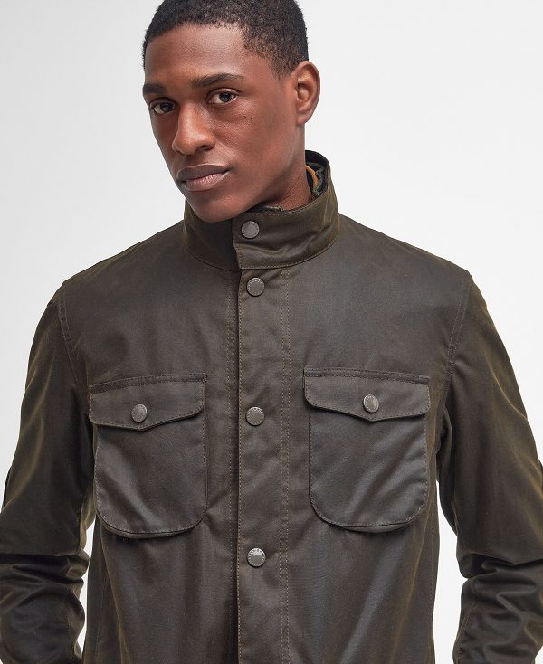 Barbour Ogston Wax Jacket Olive | BABO87252