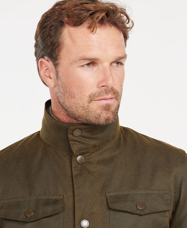 Barbour Ogston Wax Jacket Olive | BABO87252