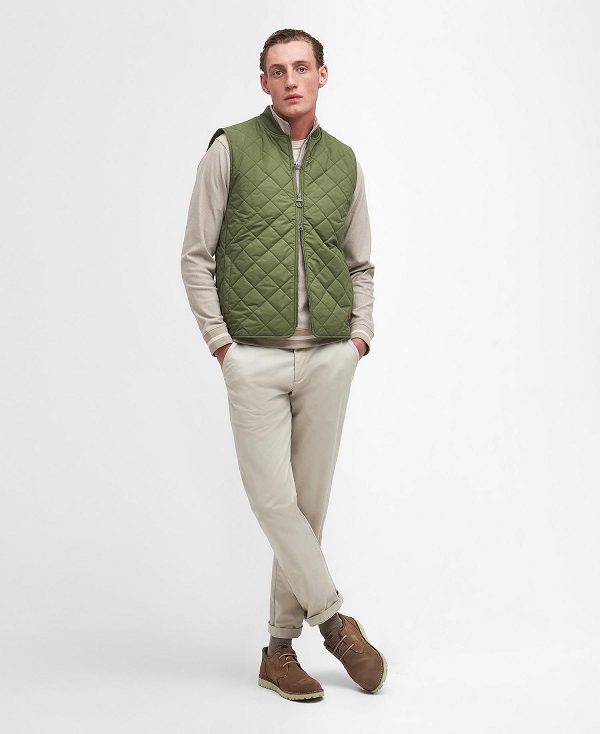 Barbour Orton Quilted Gilet Palm Leaf | BABO87563