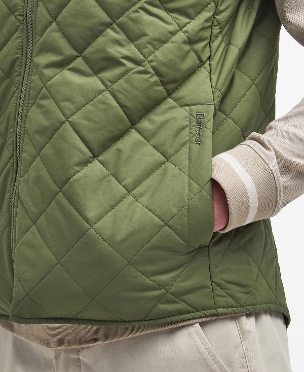 Barbour Orton Quilted Gilet Palm Leaf | BABO87563