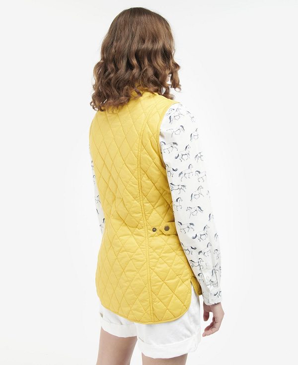 Barbour Otterburn Gilet Yellow | BABO89421