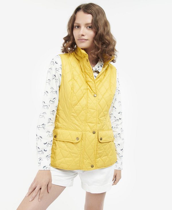 Barbour Otterburn Gilet Yellow | BABO89421