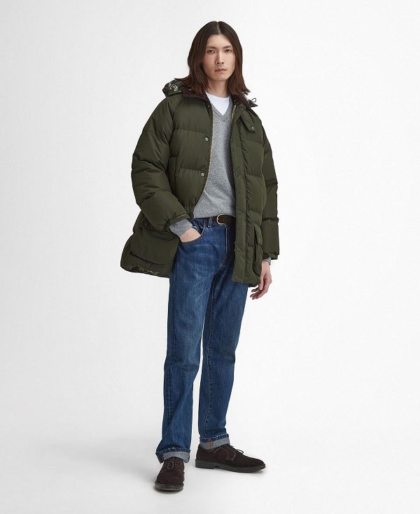 Barbour Oversized Beaufort Puffer Jacket Sage | BABO87388