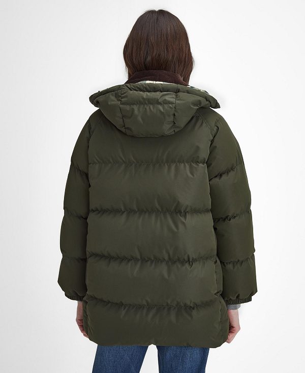 Barbour Oversized Beaufort Puffer Jacket Sage | BABO87388