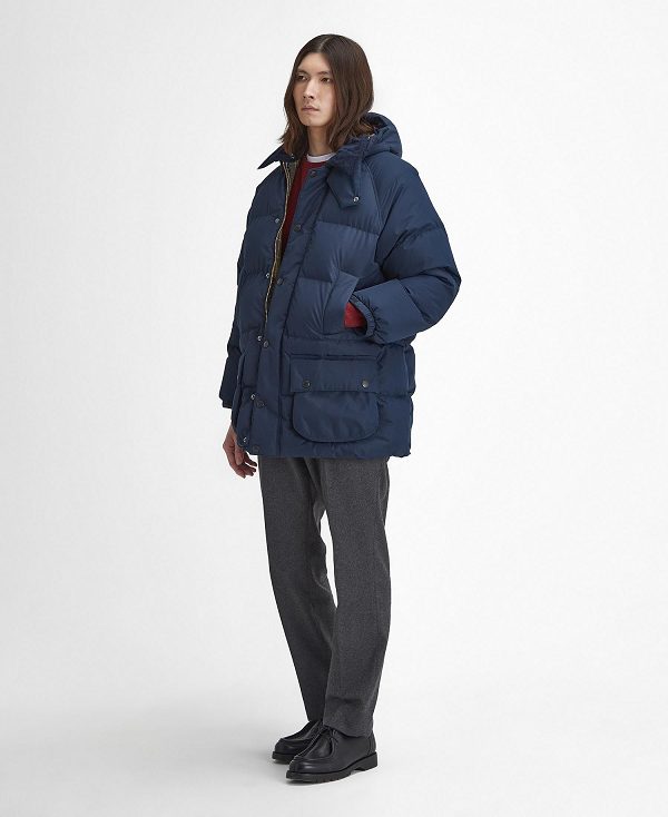 Barbour Oversized Beaufort Puffer Jacket Classic Navy | BABO87389