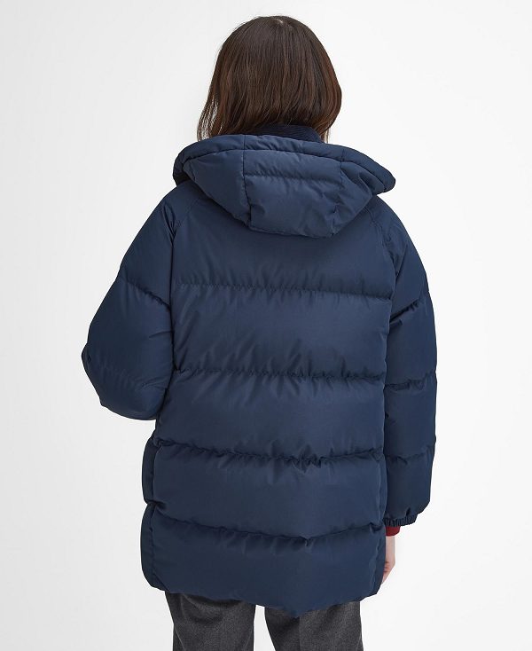 Barbour Oversized Beaufort Puffer Jacket Classic Navy | BABO87389