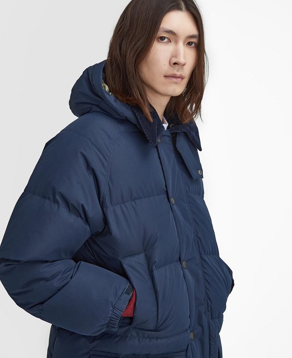 Barbour Oversized Beaufort Puffer Jacket Classic Navy | BABO87389