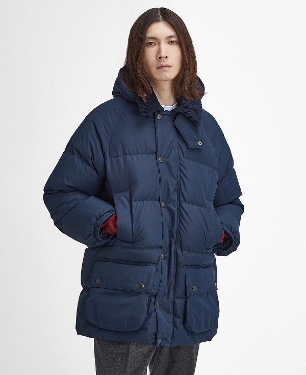 Barbour Oversized Beaufort Puffer Jacket Classic Navy | BABO87389