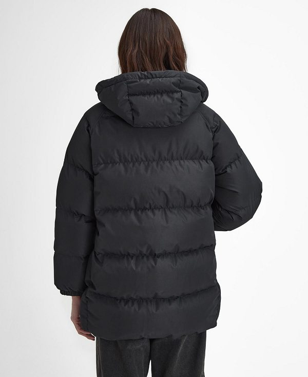 Barbour Oversized Beaufort Puffer Jacket Classic Black | BABO87390