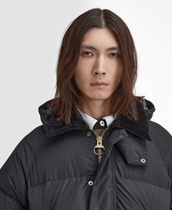 Barbour Oversized Beaufort Puffer Jacket Classic Black | BABO87390