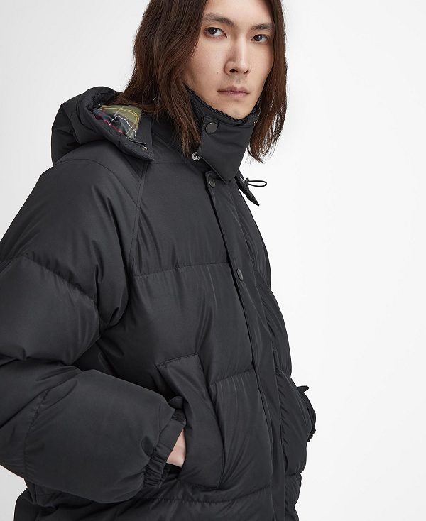 Barbour Oversized Beaufort Puffer Jacket Classic Black | BABO87390