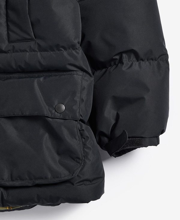 Barbour Oversized Beaufort Puffer Jacket Classic Black | BABO87390