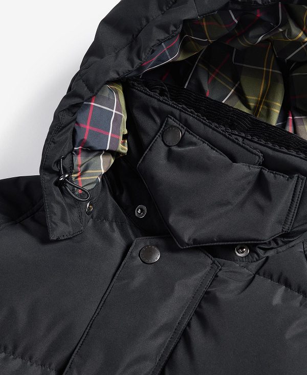 Barbour Oversized Beaufort Puffer Jacket Classic Black | BABO87390