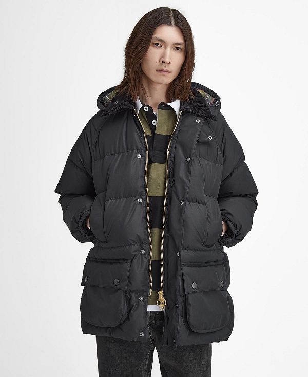 Barbour Oversized Beaufort Puffer Jacket Classic Black | BABO87390