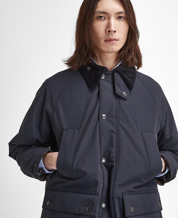 Barbour Oversized Bedale Padded Jacket Black | BABO87500