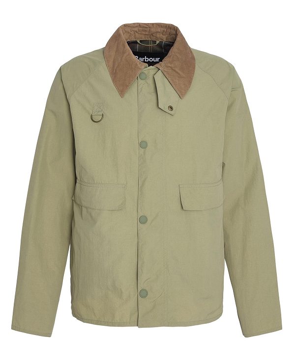 Barbour Oversized Spey Showerproof Jacket Bleached Olive | BABO87435