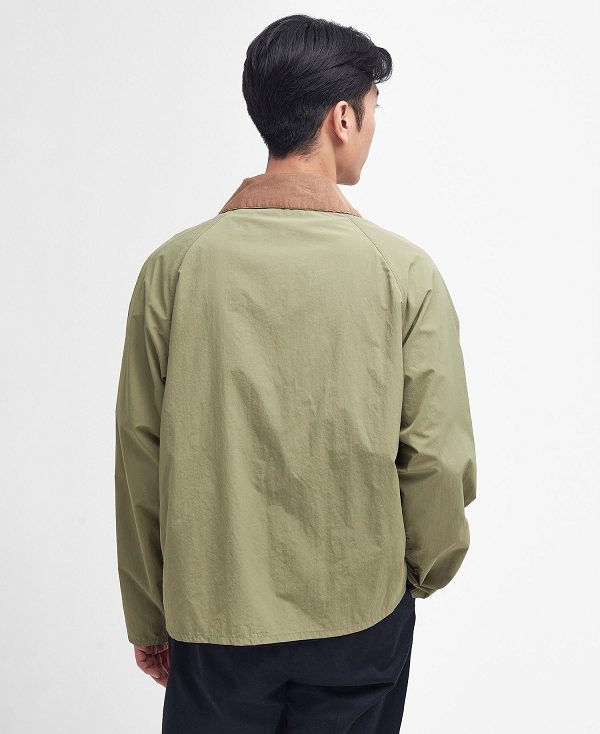 Barbour Oversized Spey Showerproof Jacket Bleached Olive | BABO87435