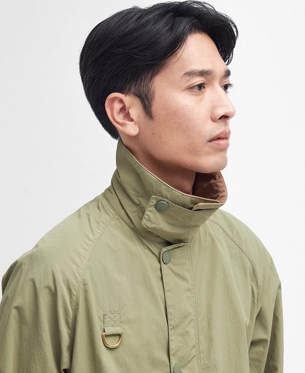 Barbour Oversized Spey Showerproof Jacket Bleached Olive | BABO87435