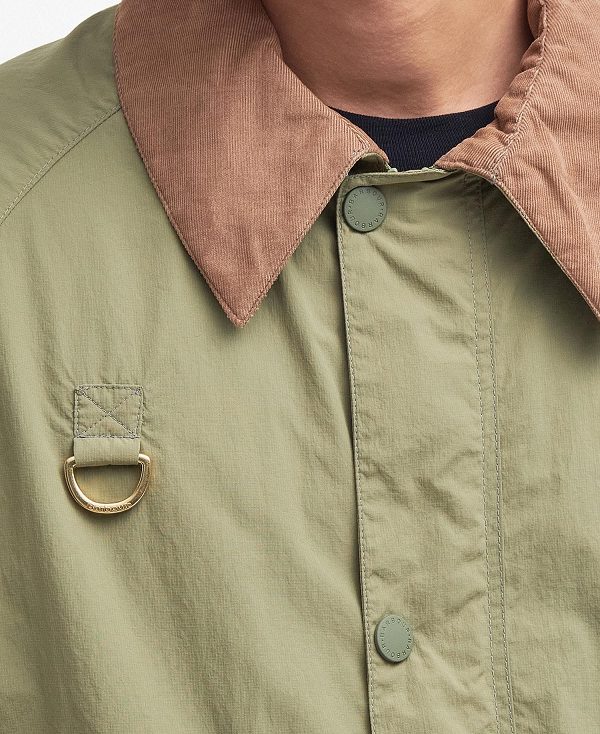 Barbour Oversized Spey Showerproof Jacket Bleached Olive | BABO87435