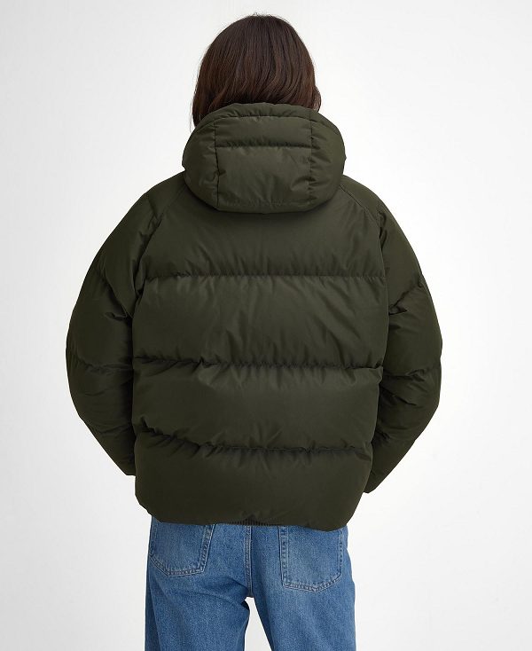 Barbour Oversized Transport Puffer Jacket Sage | BABO87380