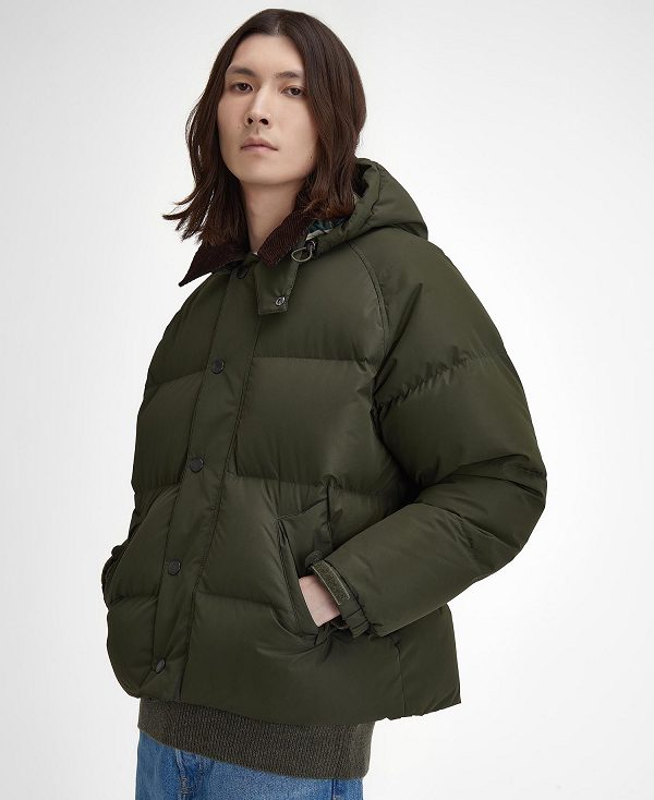 Barbour Oversized Transport Puffer Jacket Sage | BABO87380